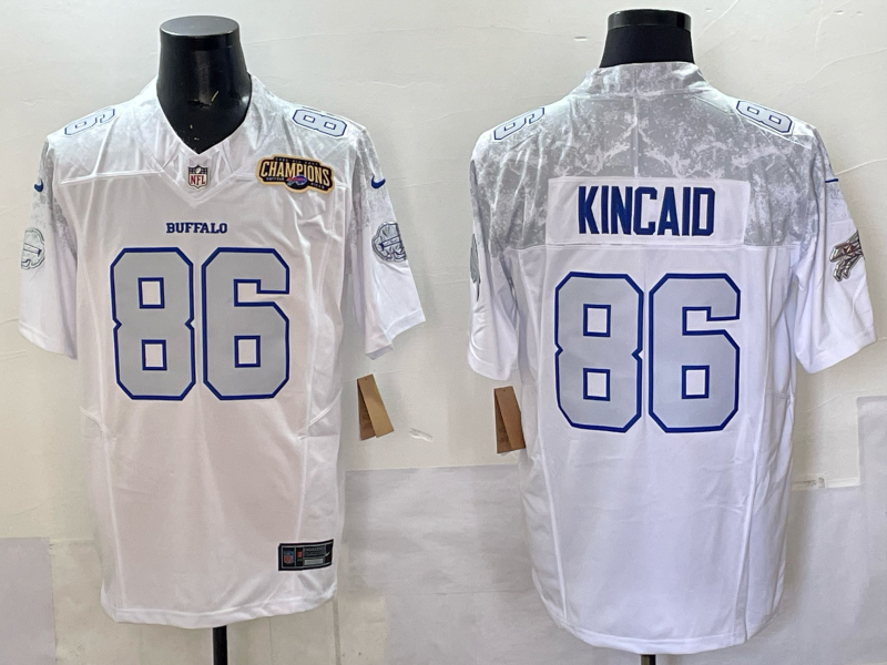 Men Buffalo Bills #86 Kincaid Nike White 2025 Rivalries Collection Limited NFL Jersey 004->buffalo bills->NFL Jersey